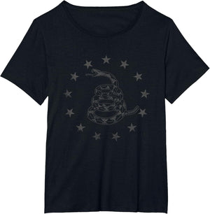 Gadsden Flag Snake Betsy Ross Stars - Tactical Black