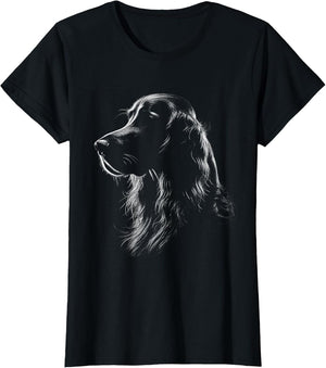 Irish Setter Dog Face Art Design
