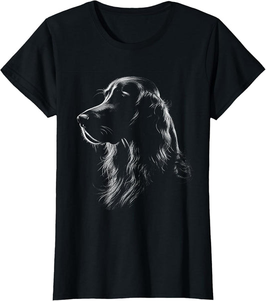 Irish Setter Dog Face Art Design