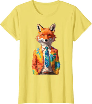 Mr. Fox in a tie dye Suit