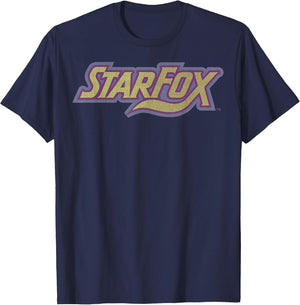 Star Fox Vintage Distressed Game Logo Graphic