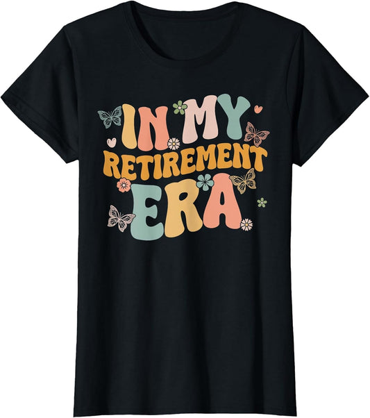 Groovy Floral in My Retirement Era Funny Women Retired Retro
