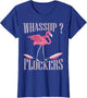Funny Pink Flamingo Bird Lover Cute Birder Whassup Flockers
