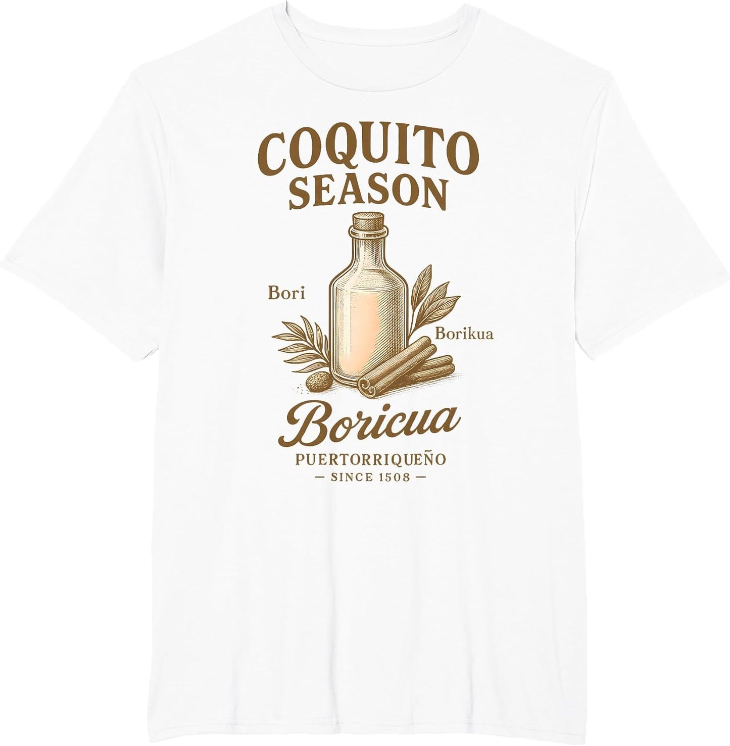 Puerto Rican Flag Boricua Taino Funny Puerto Rico Coquito