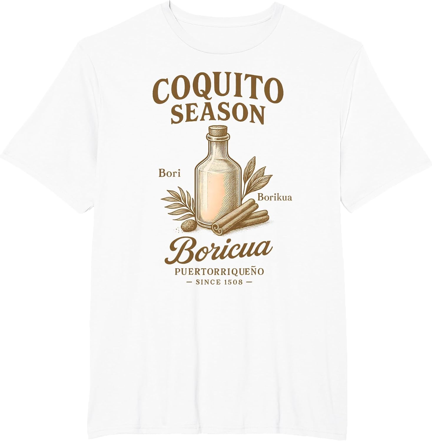 Puerto Rican Flag Boricua Taino Funny Puerto Rico Coquito
