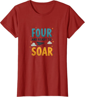 Four and Ready to Soar 4th Birthday Design