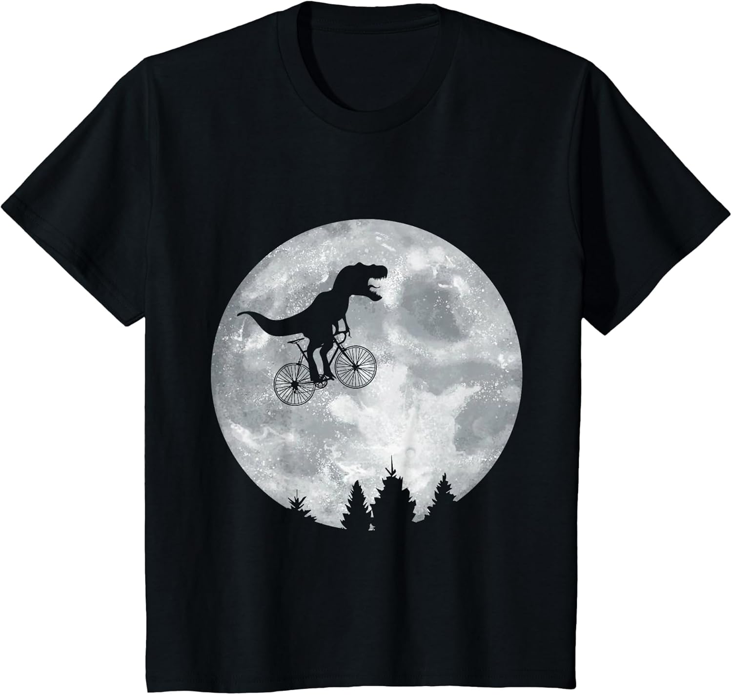 Dino Trex Riding Moon Bike Halloween Lunar Cycling