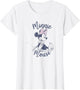 Disney Minnie Mouse Pencil Sketch Pretty Portrait