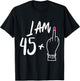Women Bday I Am 45 Plus 1 Middle Finger for 46th Birthday