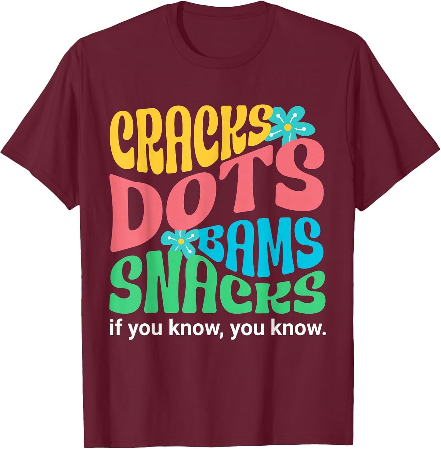Retro Mahjong Cracks Dots Bams Snacks, Women Groovy Floral
