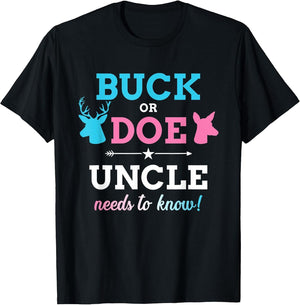 Gender Reveal Buck or doe Uncle Matching Baby Party