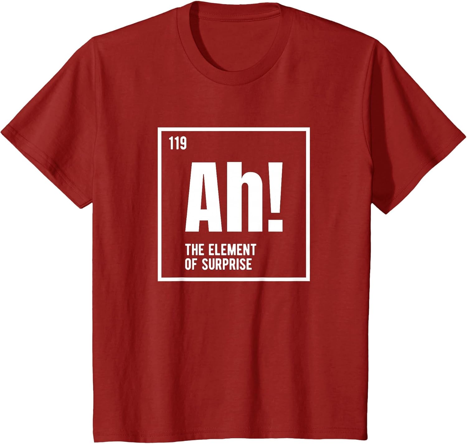 Ah The Element of Surprise Funny Chemistry Science Humor