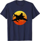 F-4 Phantom Silhouette Retro Sunset Military Jet Flying F4