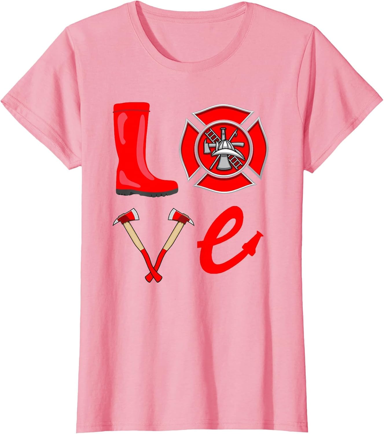 Love Firefighter Fireman Firefighting Fire Truck