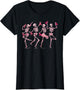 Skeleton Dancing Pink Ribbon Breast Cancer Awareness Support
