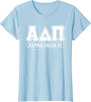 Alpha Delta Pi Officially Licensed Bar Lettered - White