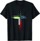 Christian Cross Italian American US Flag