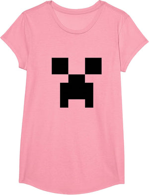 Minecraft Minimalist Big Creeper Face Pixel