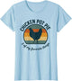 Chicken Pot Pie Retro Sunset Funny Farm Humor