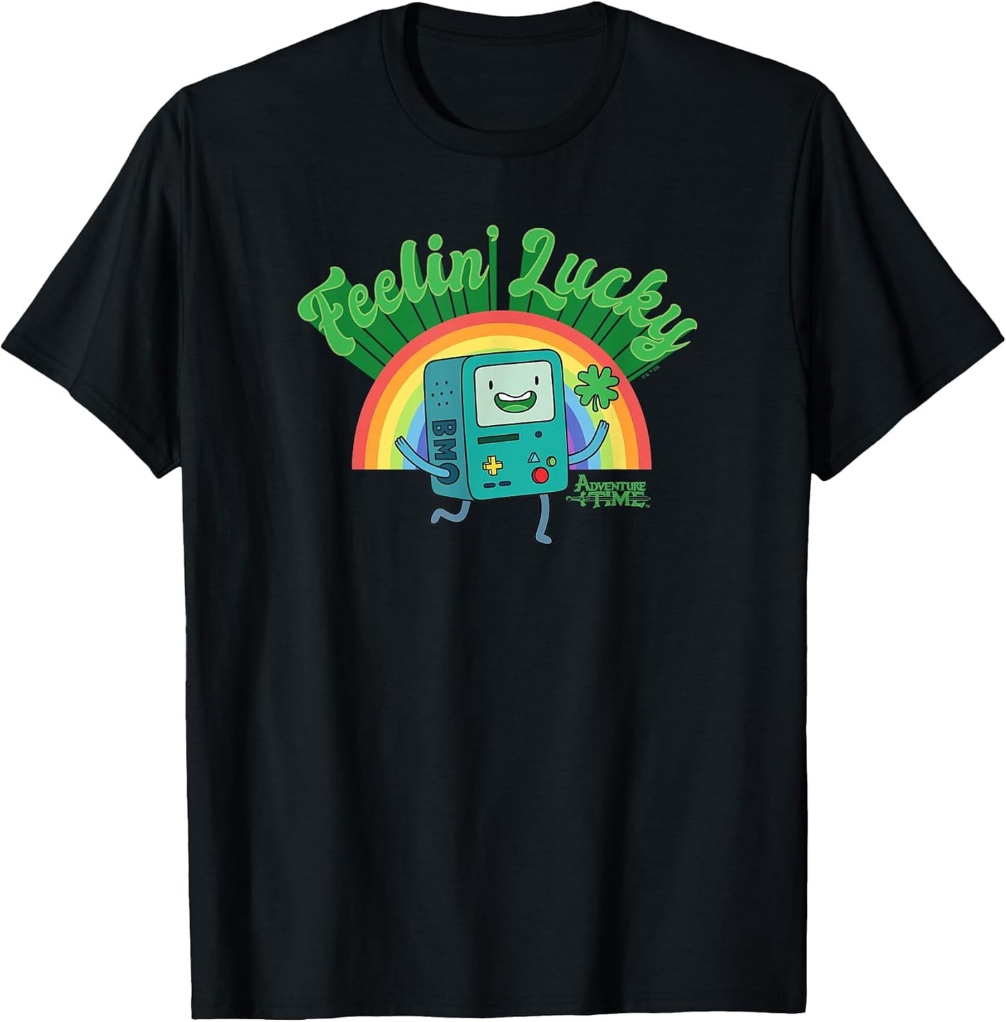 Adventure Time St. Patrick's Day BMO Rainbow Feelin' Lucky