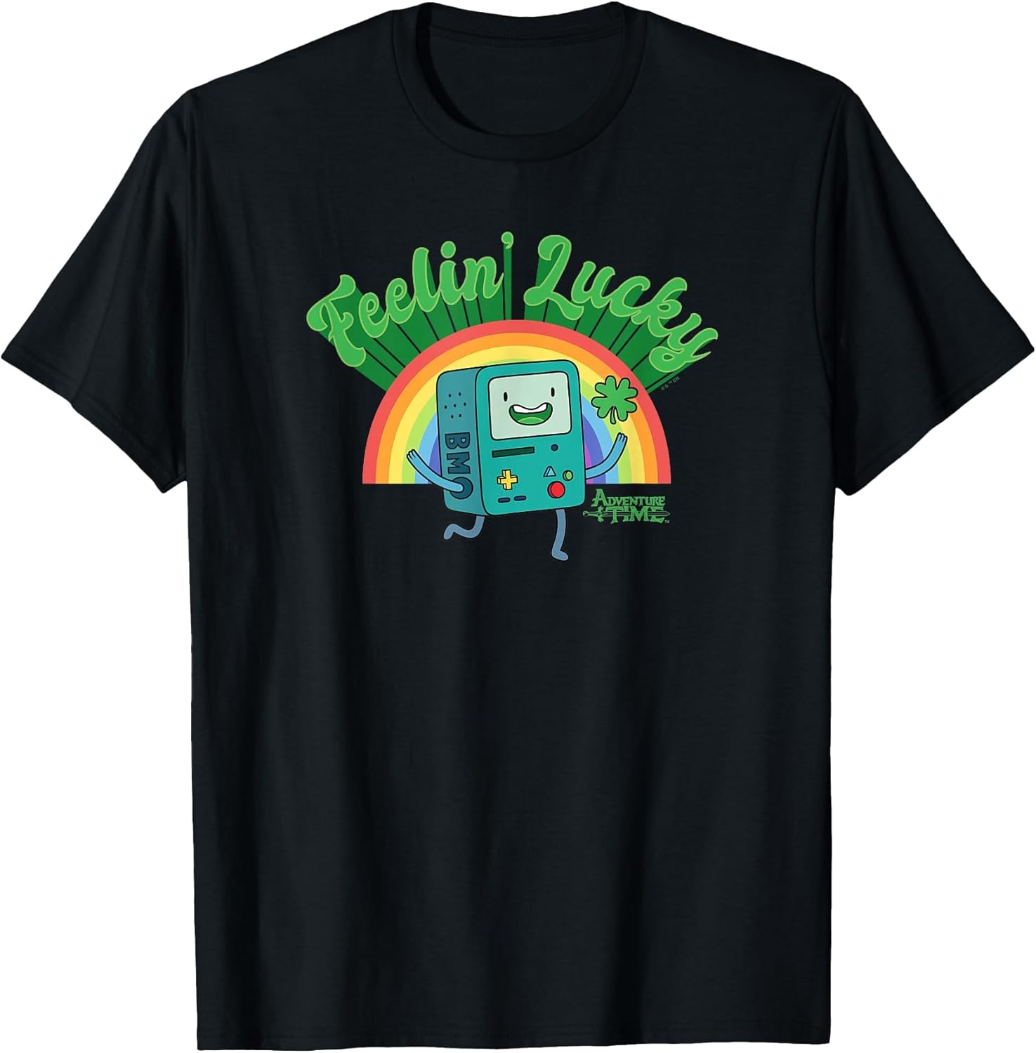Adventure Time St. Patrick's Day BMO Rainbow Feelin' Lucky