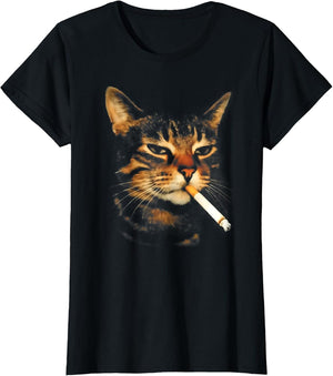 Funny Smoking Cat Cigarette Kitten Meme Stupid Brainrot