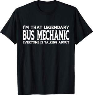 Bus Mechanic Job Title Employee Funny Worker Bus Mechanic