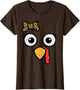 Thanksgiving Turkey Head Ribbon Women Girls Kids Teens Youth