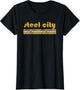 Pittsburgh Retro Three Stripe Weathered Steel City