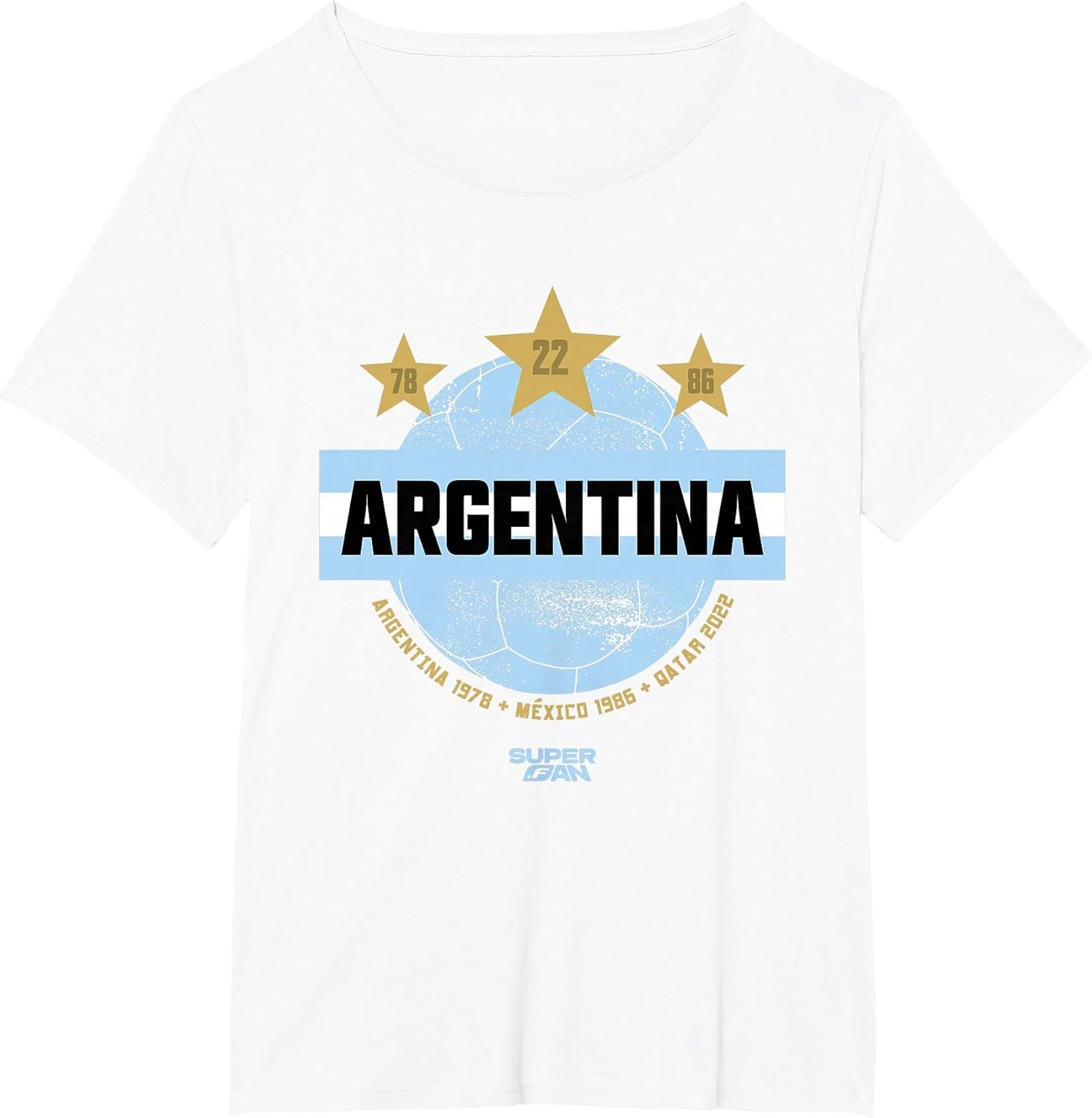 Superfan - Argentina Champions Stars Soccer Design