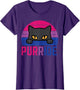 Bisexual Cat Purride Retro Bi Pride Flag LGBTQ Women Girls