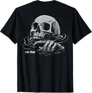 (ON Back) I'm Fine Skeleton Drowning Skeleton I'm Fine