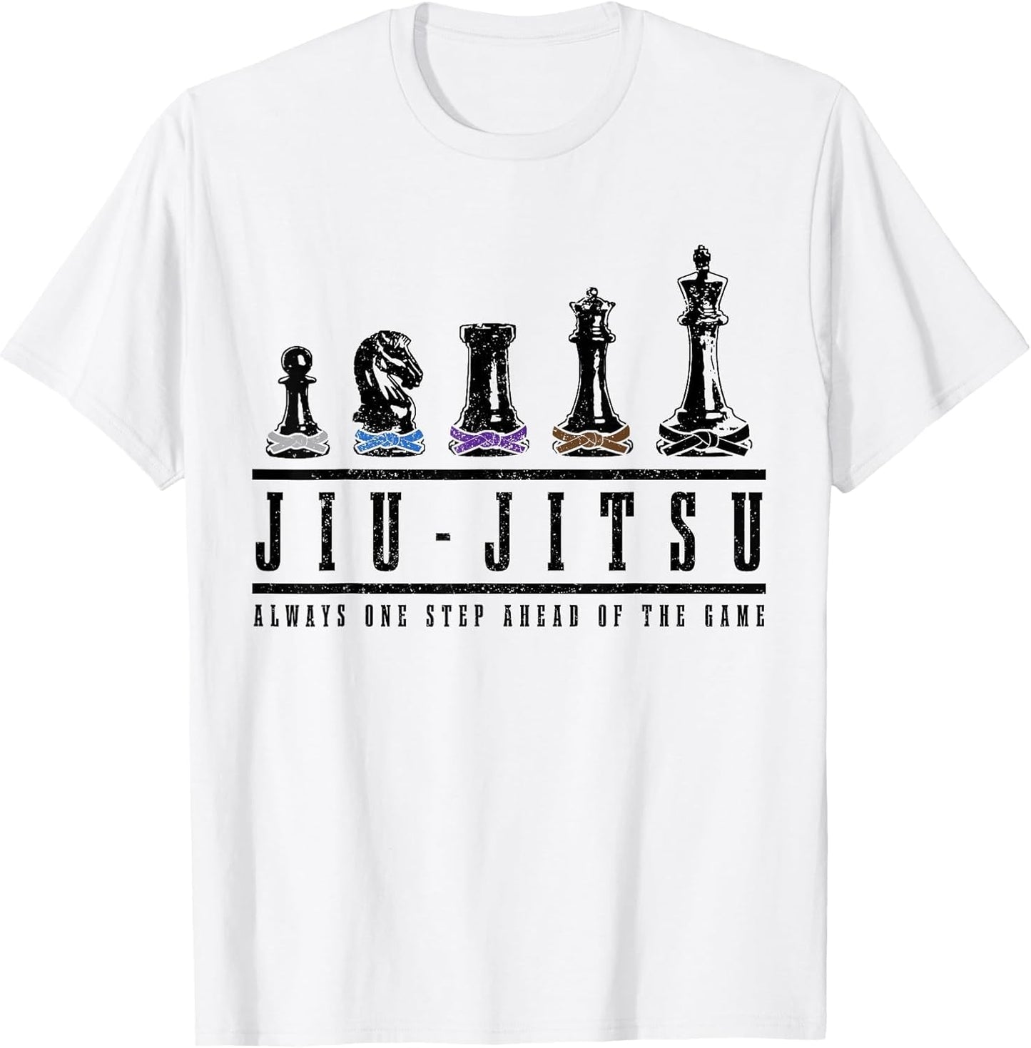 Jiu Jitsu Chess Pieces Black Belt MMA Mixed Martial Arts