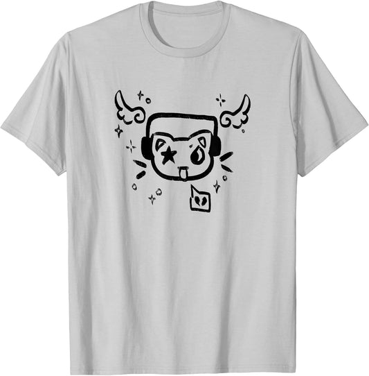 Y2K 90s Cat with Headphone Headset