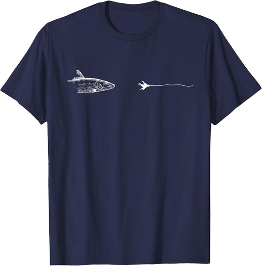 Graphic Fly Fishing Hook Line - Fish Bonefish