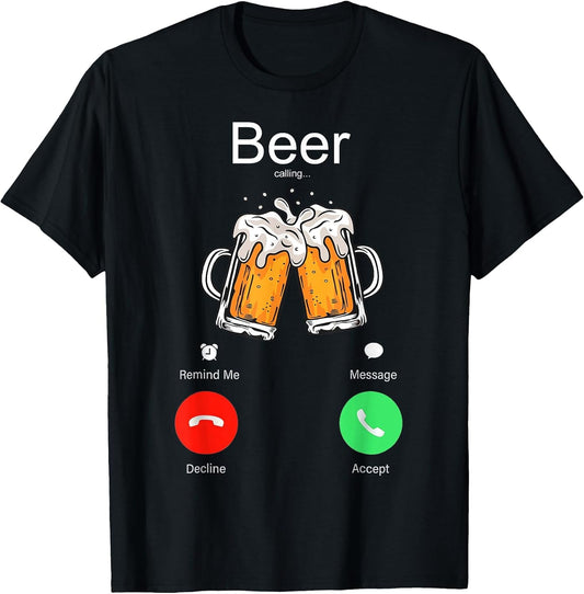 Beer Calling Remind Me Message Decline Accept Phone Call