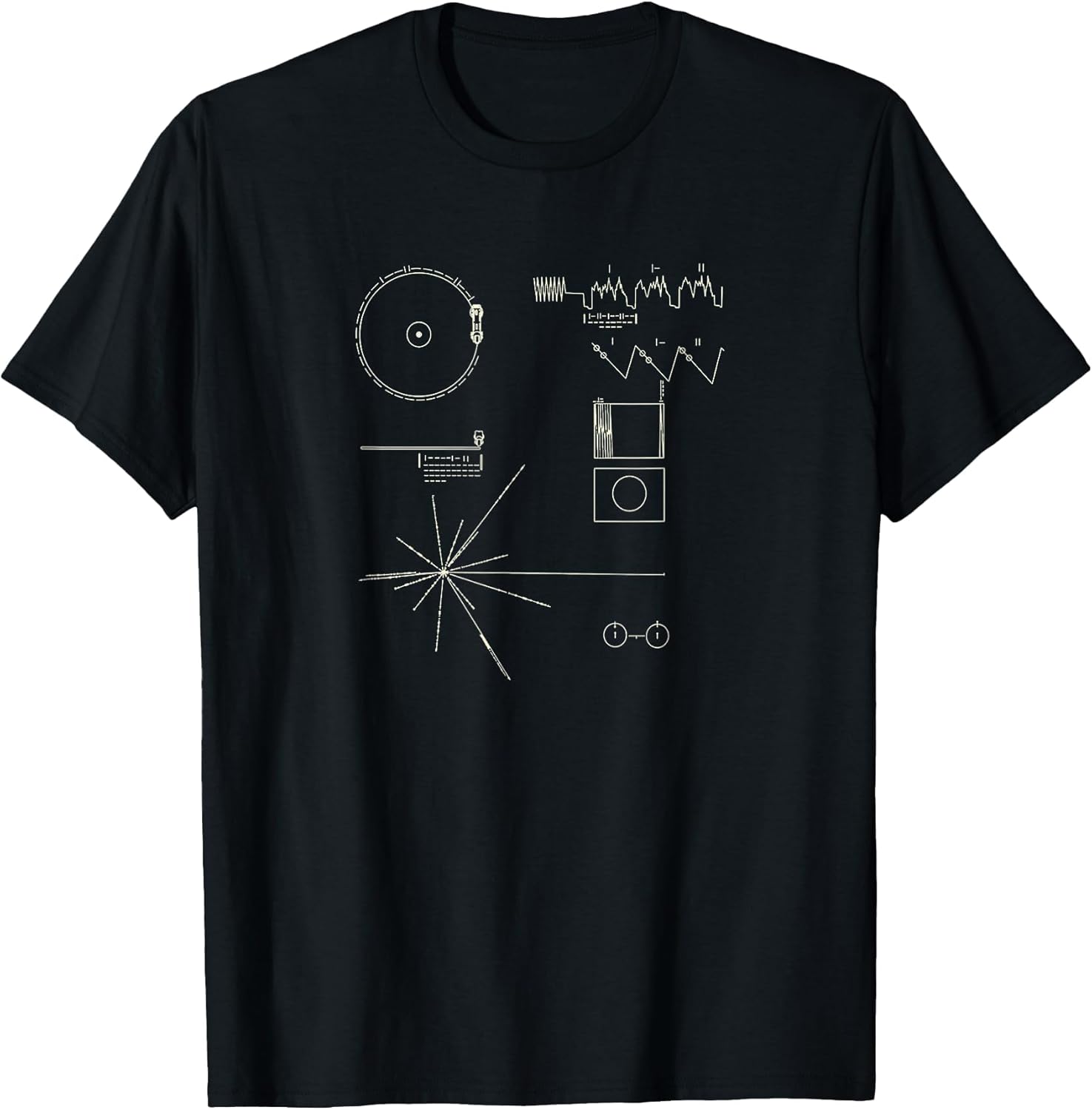 Voyager Golden Record NASA T Shirt