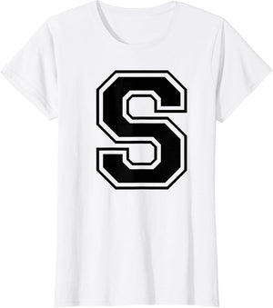 Letter S Capital Alphabet College Varsity Monogram Club