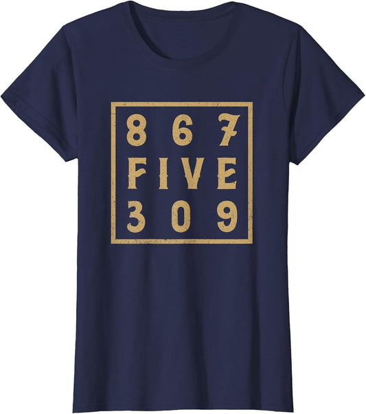867-Five-309 80S Retro Vintage Men, Women 8675-309 Jenny