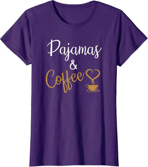 Pajamas & Coffee Funny for Lazy People Coffee Lovers
