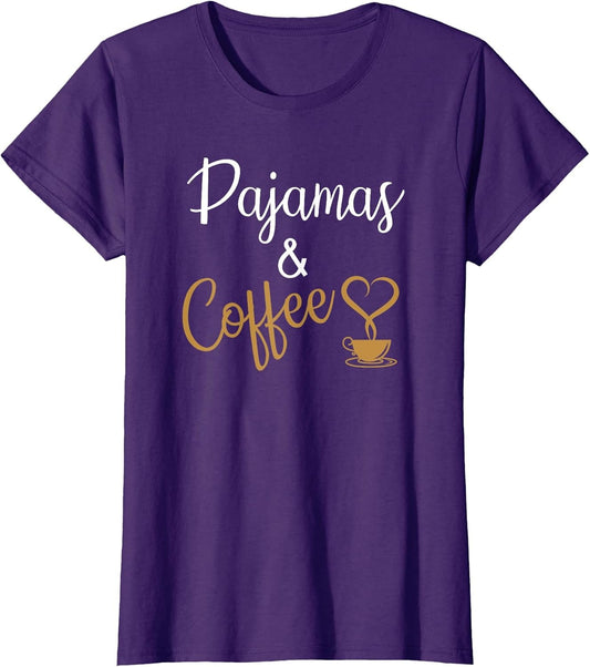 Pajamas & Coffee Funny for Lazy People Coffee Lovers
