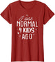 Cute Mom Gifts Mothers Day I was Normal 4 Kids Ago Mommy