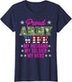 Proud Army Wife My Husband My Soldier Hero USA Military Fan
