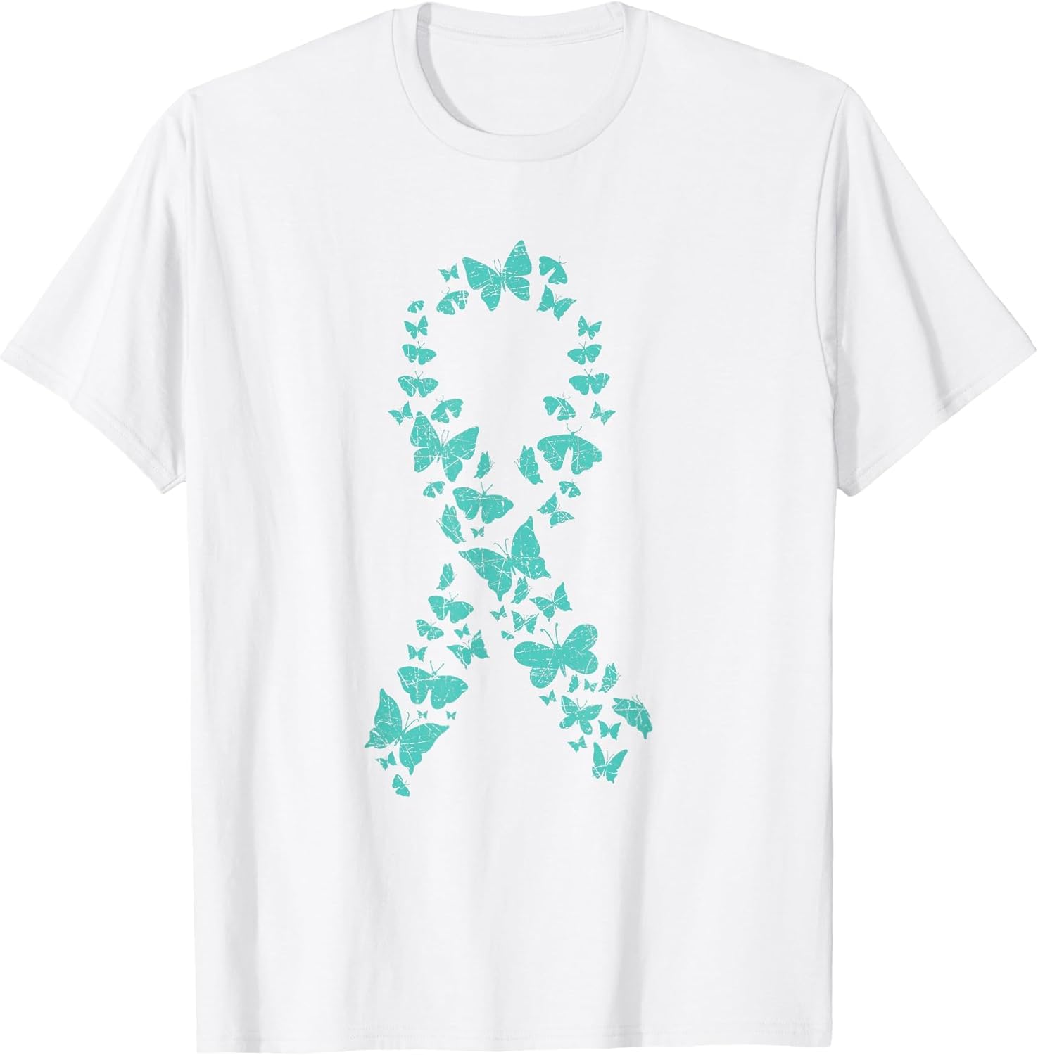 Teal Ribbon Butterflies Ovarian Cancer Awareness