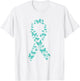 Teal Ribbon Butterflies Ovarian Cancer Awareness