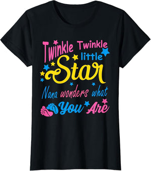 Twinkle Little Star Nana Wonders What You are Gender Reveal