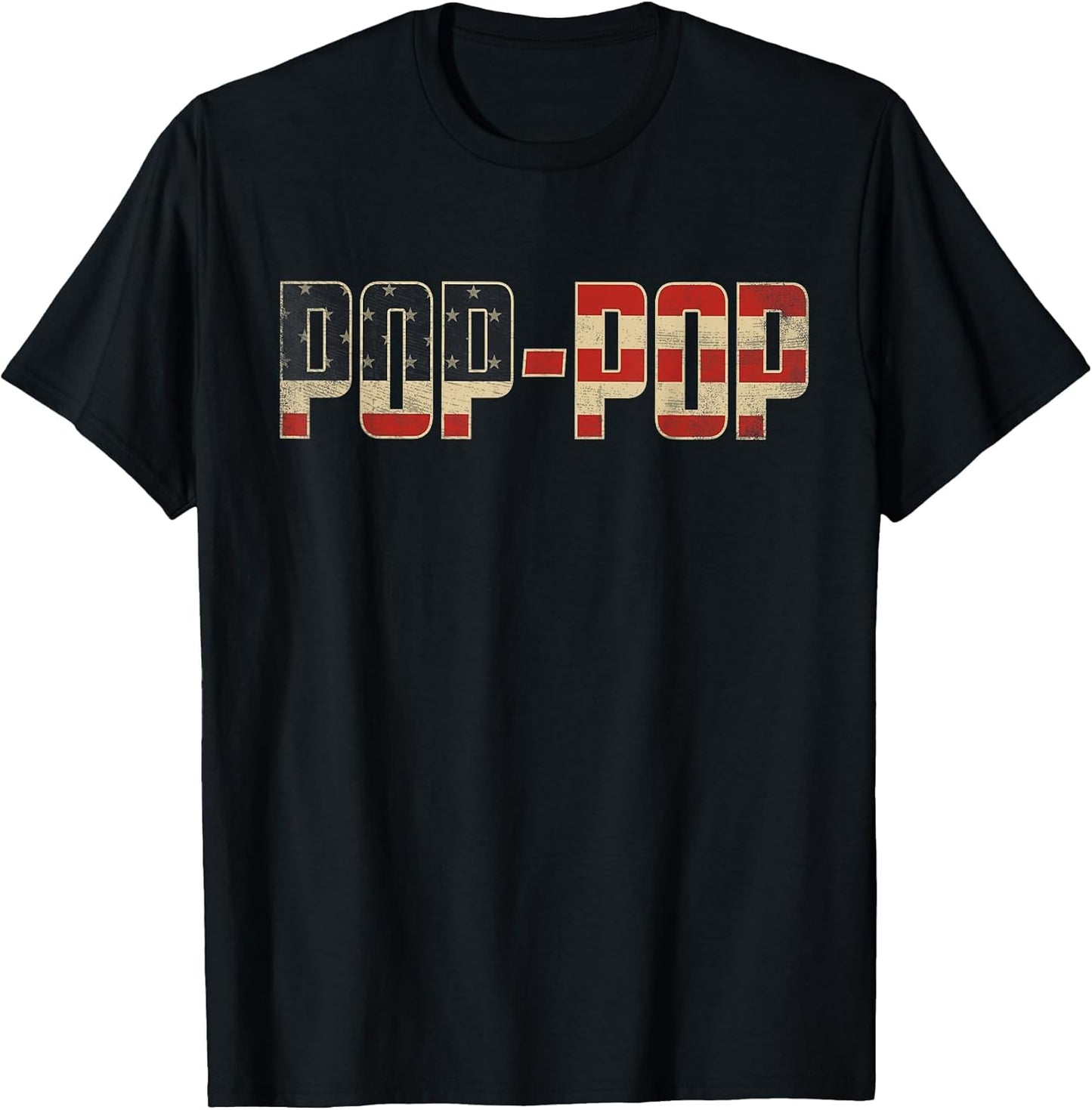 Pop-Pop Bold Patriotic American Flag Father’s Day Pop-Pop