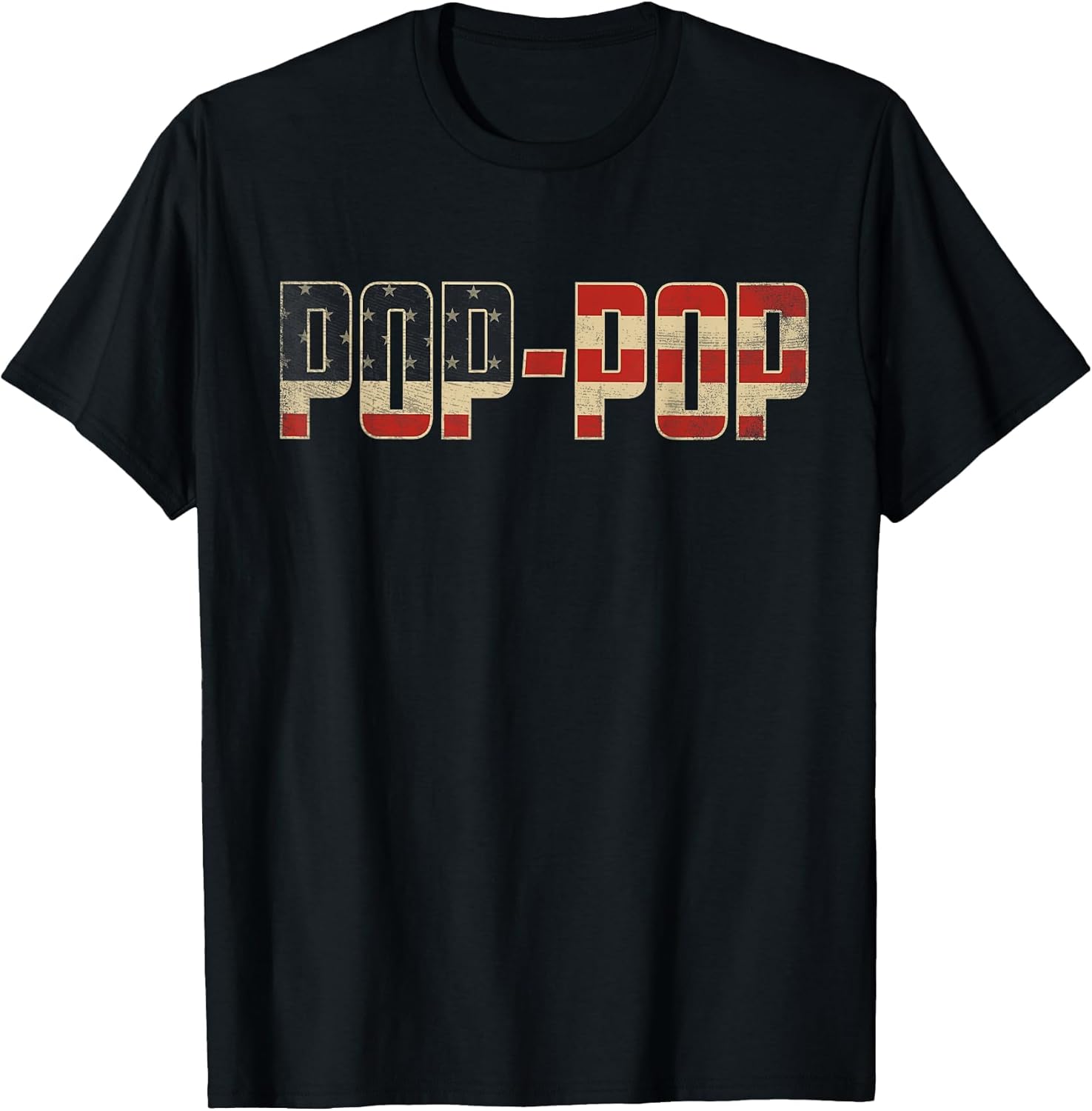 Pop-Pop Bold Patriotic American Flag Father’s Day Pop-Pop