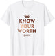 Know Your Worth Queen Empowerment Design