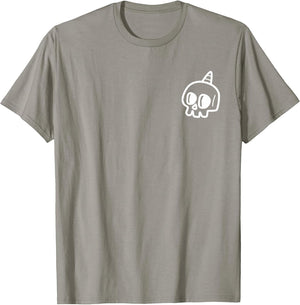 Pocket Shirt Skull Punk Rock Skeleton Gothic Halloween Funny